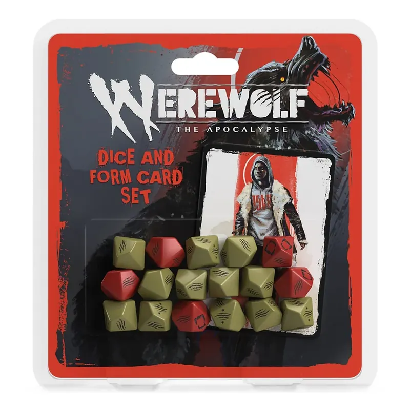 Werewolf The Apocalypse RPG Dice and Form Card Set | Reapris