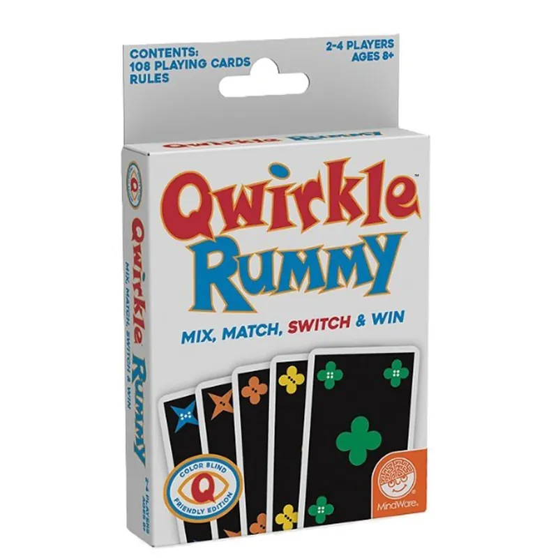 Dagens deal - Qwirkle Rummy Colour Blind Edition Strategy Game