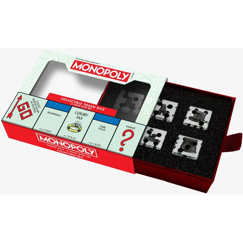 Beställ online | MDG Monopoly 22mm Oversized Dice and Token Set