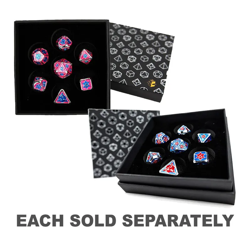 LPG Metal RPG Leadlight Dice Set - Trygg betalning