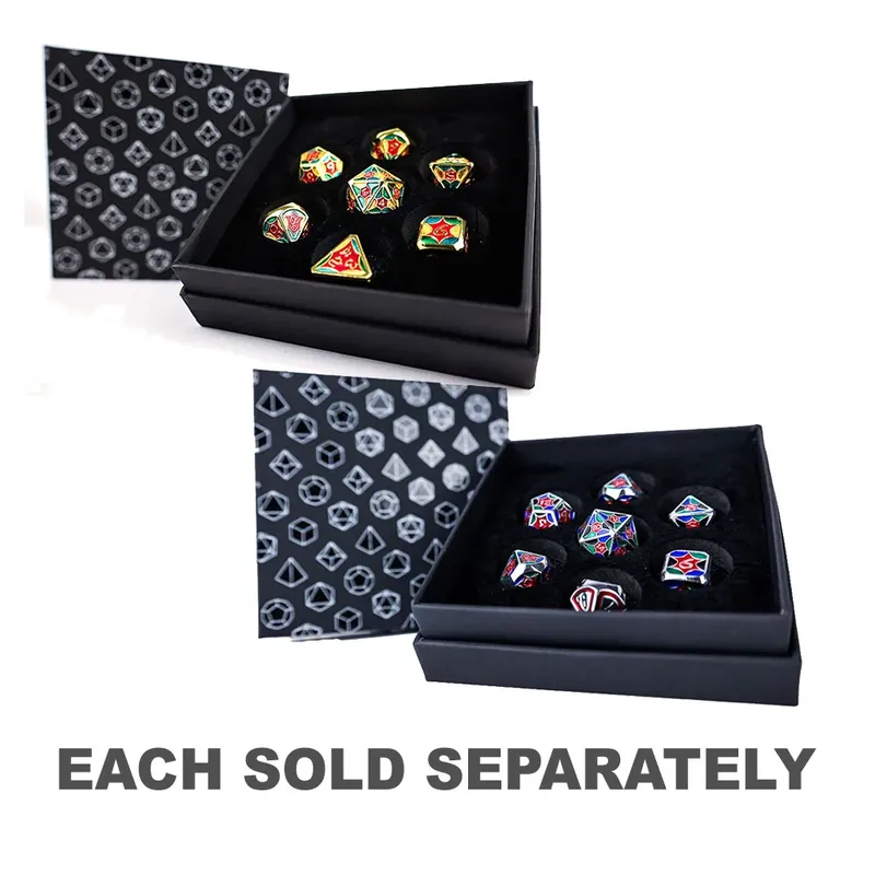 Dagens erbjudande | LPG Metal RPG Leadlight 4 Color Dice Set