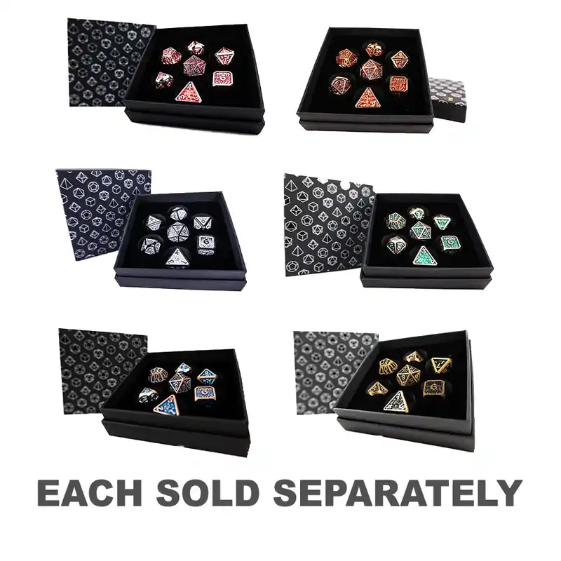 Rekommenderas - LPG Metal RPG Draco Dark Dice Set