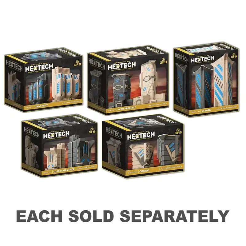 Nedsatt pris | Hextech Terrain Trinity City Minis (2st)