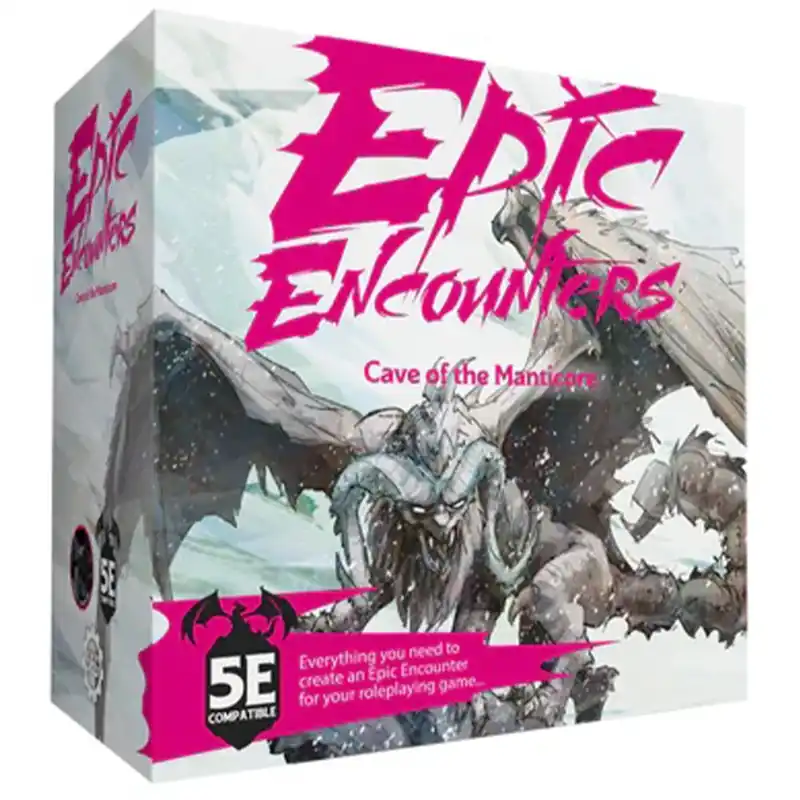 Epic Encounters Cave of the Manticore RPG Miniature Set | Specialpris