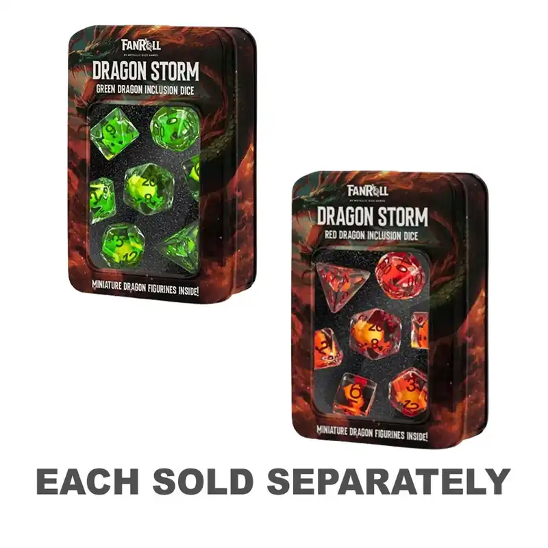 MDG Dragon Storm Inclusion Silicone Dice Set 16mm | Snabb leverans