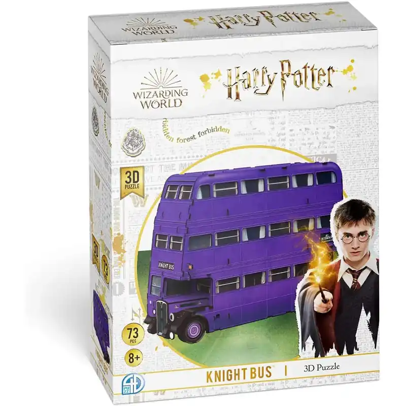 Kundernas favorit - Harry Potter Knight Bus 3D Puzzle Kit 73 st