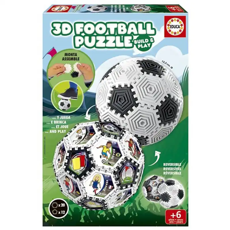 Trygg betalning - Educa 3D Football Puzzle