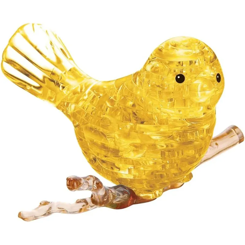 3D -kristallpusselgul fågel - Endast denna vecka