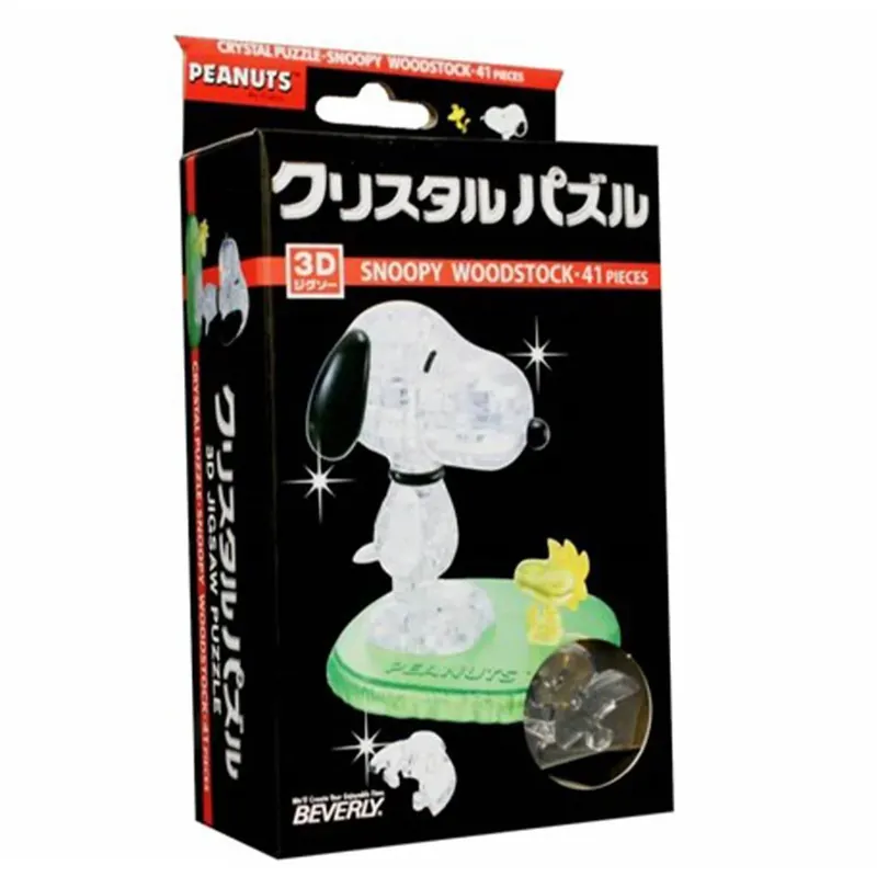 3D Crystal Puzzle Snoopy Woodstock | Dagens deal
