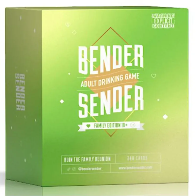 Bender avsändare Family Drinking Party Game | Finns tillgänglig
