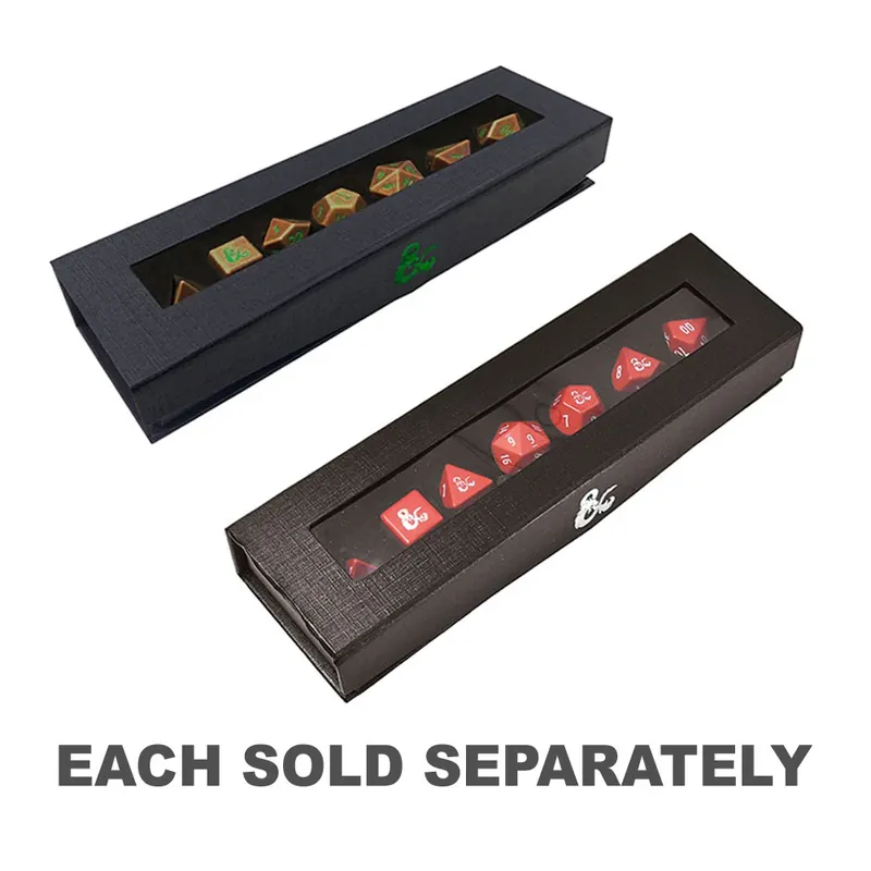 Skaffa nu - D&D Heavy Metal Poly Dice Set 7st