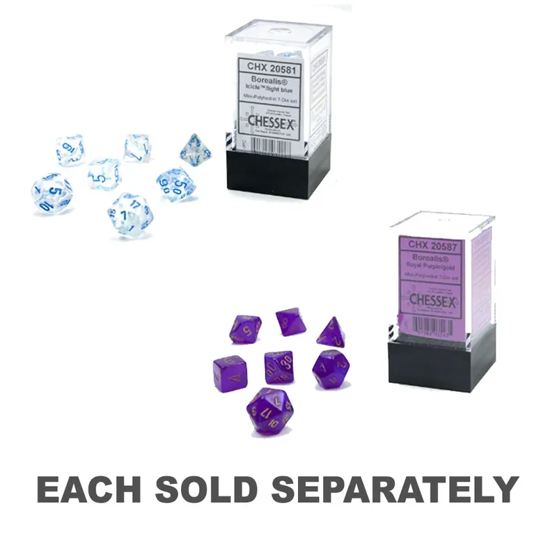 Kampanj - Mini Borealis Luminary Polyhedral 7-Die Set