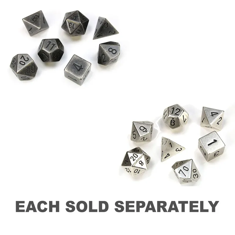 Metal Chessex Polyhedral 7-Die Set - Väl omtyckt