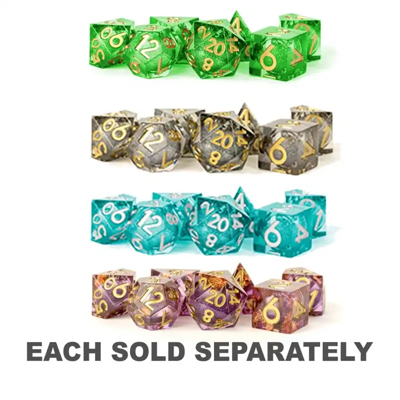 Så länge lagret räcker - MDG Liquid Core Polyhedral Dice Set 16mm