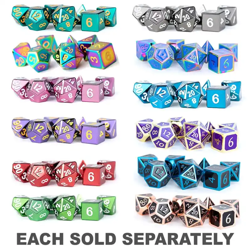 Bästa pris | MDG Metal Polyhedral Dice Set