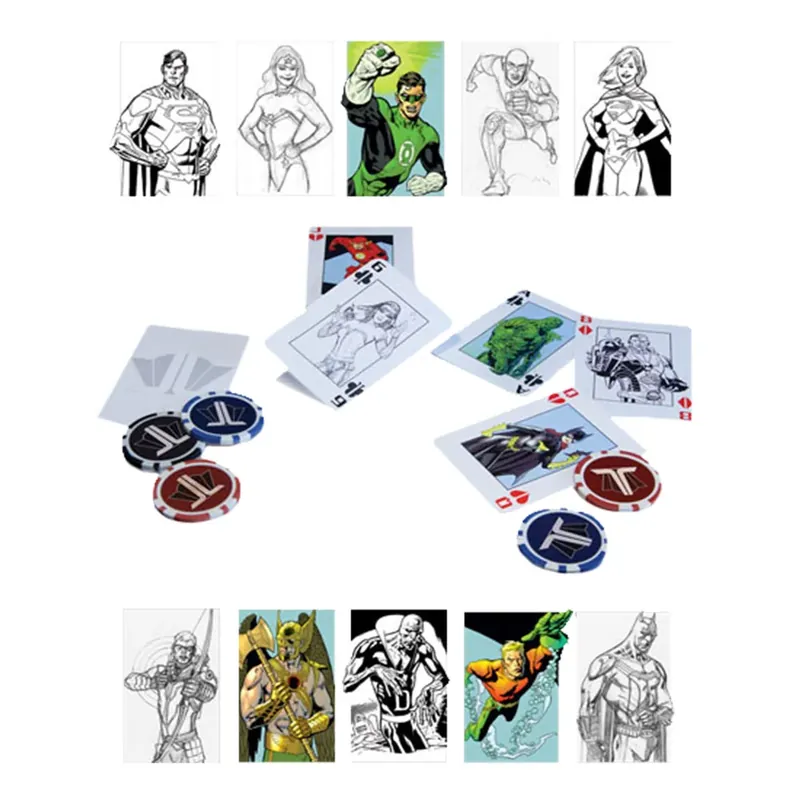 Justice League Starter Poker Set - Hög kvalitet