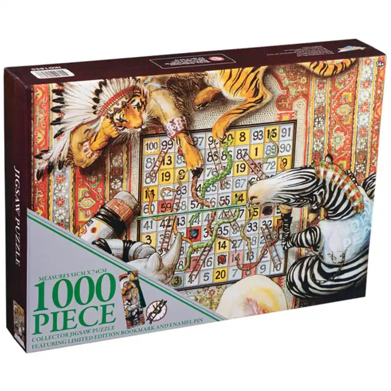 Superpris | De elfte timmarna ormar och stegar 1000 pc pussel