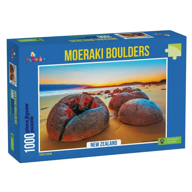 Funbox Puzzle Moeraki Boulders NZ Puzzle (1000 st) - Sänkt pris