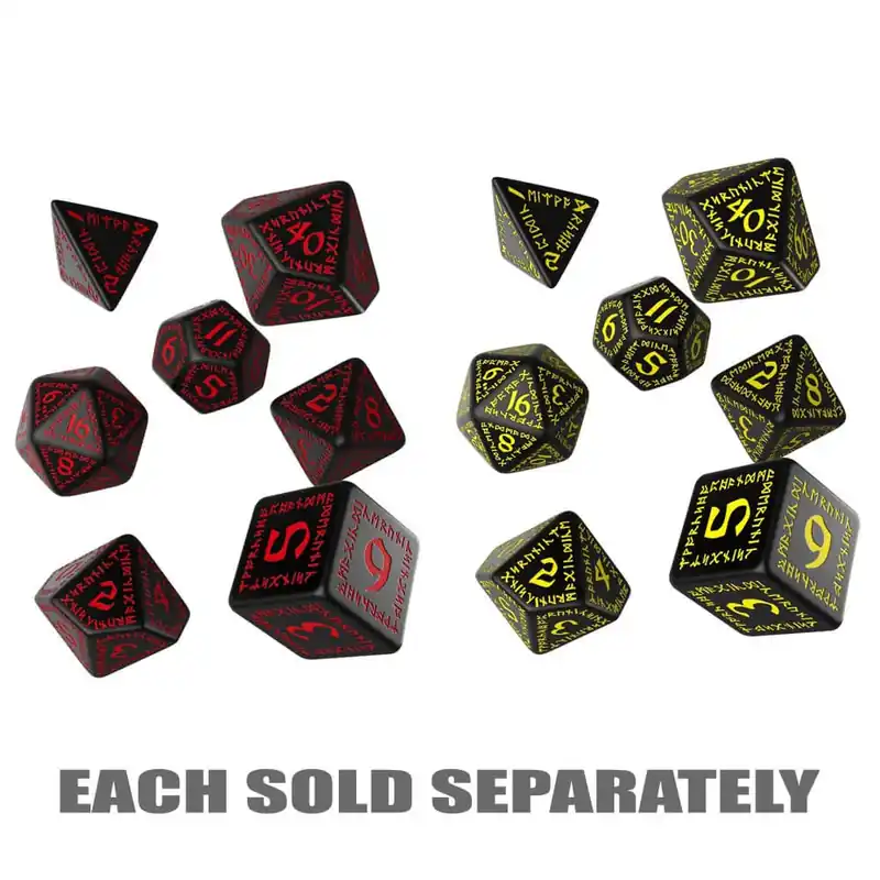 Extra rabatt | Q Workshop Runic Dice Set av 7