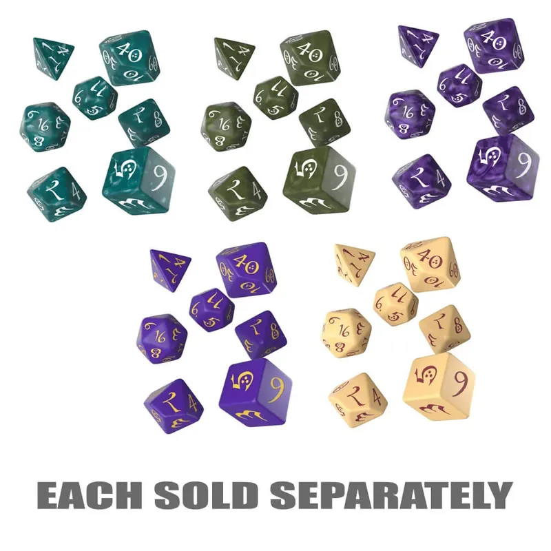 Q Workshop Classic RPG Dice Set av 7 - Nyligen tillagt