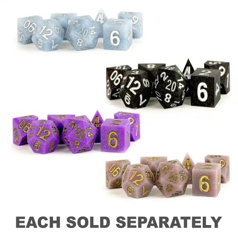 MDG Sharp Edge Silicone Rubber Dice Set - Spara nu