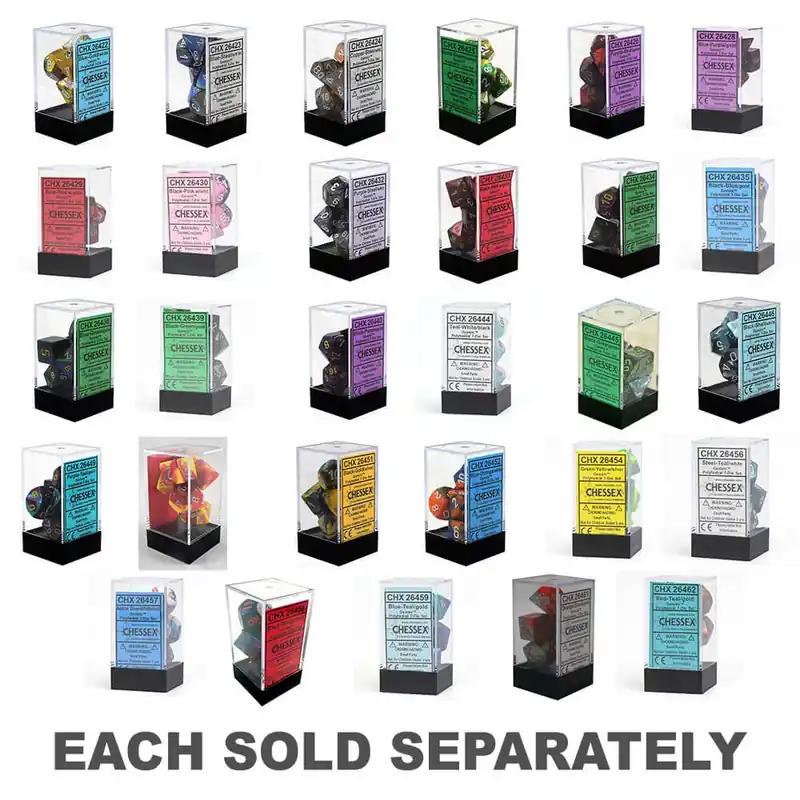 D7 Die Set Dice Gemini Poly (7 DICE) - Gratis retur