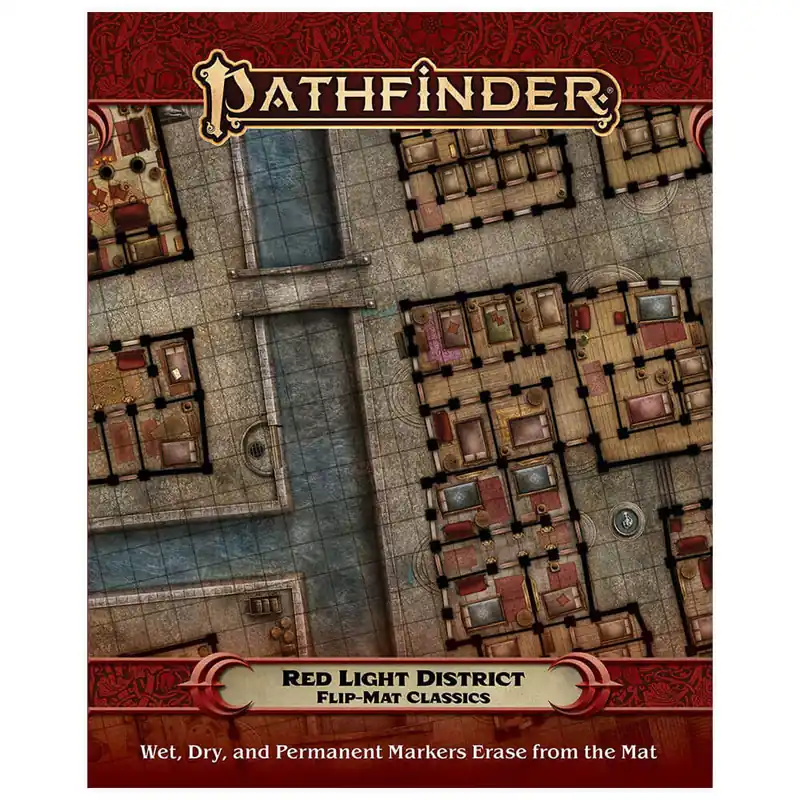 Handla nu - Pathfinder tillbehör Rödljus distrikt flip-mat klassiker