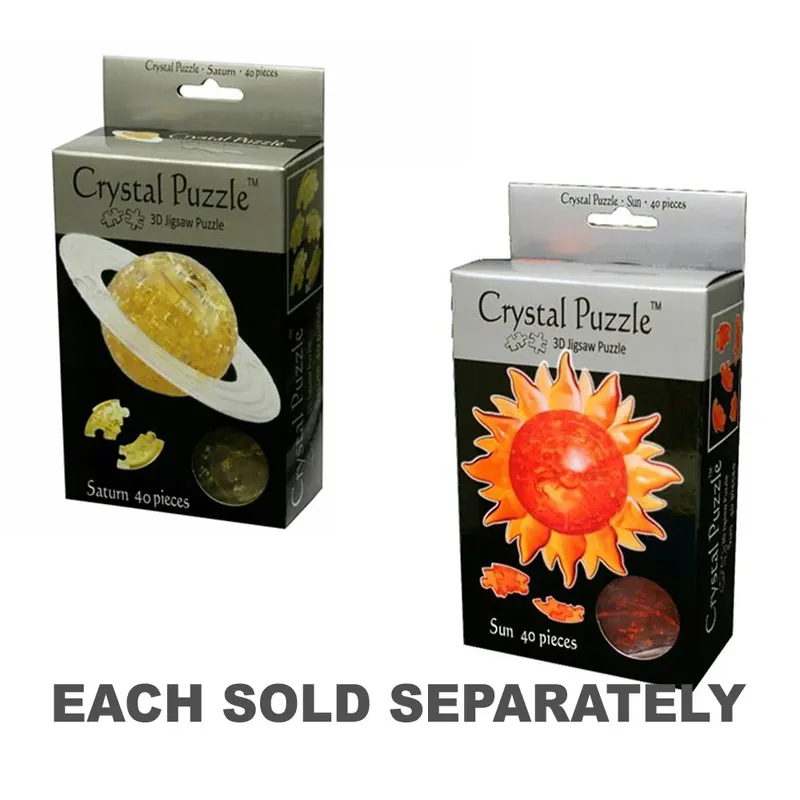 3D Crystal Puzzle 40st - Precis tillagt