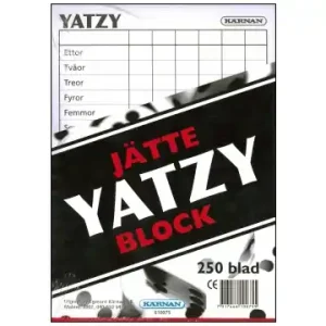 Yatzy Jätteblock, 250 blad (Kärnan) | Mycket populär