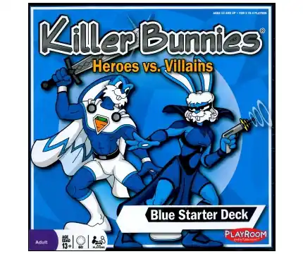 Killer Bunnies Heroes vs. Villains - Blue Starter Deck - Nyhet i webbutiken