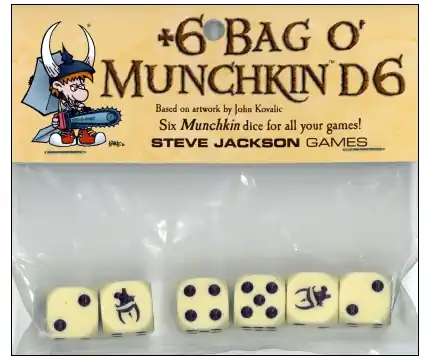Munchkin Bag o Munchkin D6 (6 st) - Enkel retur