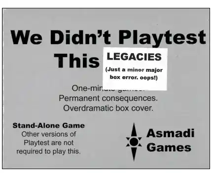 Säker betalning - We Didn‘t Playtest This Legacies