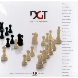 Schackpjäser/Chesspieces DGT Plastic 95 mm - Fyndpris