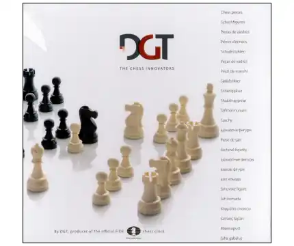 Schackpjäser/Chesspieces DGT Plastic 95 mm - Fyndpris