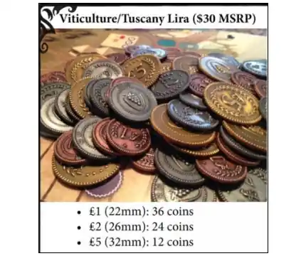 Dagens erbjudande | Viticulture Metal Lira Coins