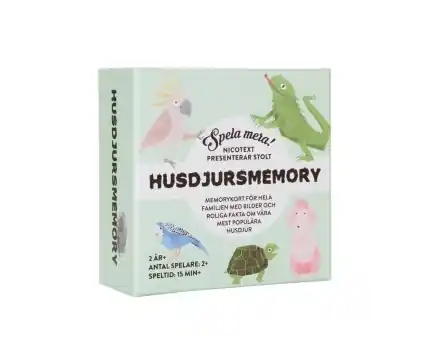 Riktigt fynd - Spela Mera Husdjursmemory