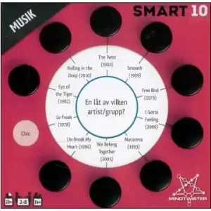 Favorit hos kunderna | Smart10 Frågekort - Musik (Extra frågor) (Exp.)