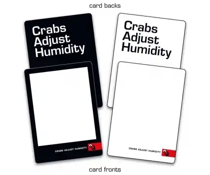 Crabs Adjust Humidity Blank Cards (unofficial expansion for Cards Against Humanity) | Trygg betalning