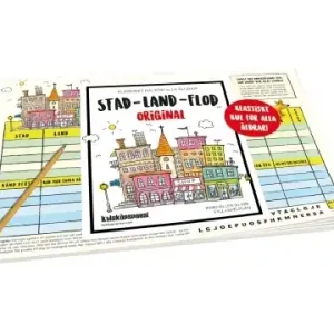 Stad, Land, Flod (Med skrivblock) | Mycket populär
