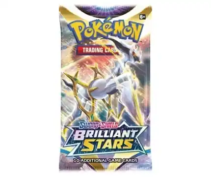 Direkt från fabriken - Pokemon TCG Sword & Shield - Brilliant Stars Booster Pack (10 Kort)
