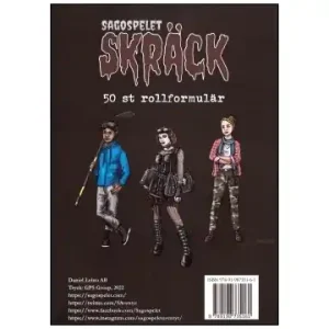 Sagospelet Skräck Rollformulärsblock (Exp.) - Dagens erbjudande