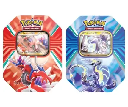 Pokémon TCG Paldea Legends Tin (Miraidon/Koraidon) - Fynd