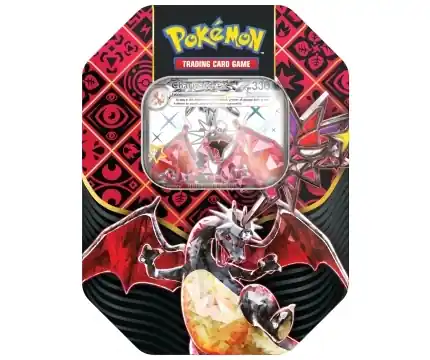 Så länge lagret räcker | Pokémon TCG Scarlet & Violet - Paldean Fates Tin (Charizard)
