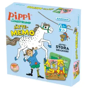 Jätte-Memory Pippi Långstrump (Kärnan) - Premiumkvalitet