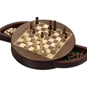 Bra pris - Schack/Chess Rund Kassett, 25mm (Magnetisk)