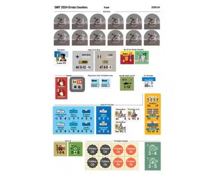GMT 2024 Errata Counters | Mycket efterfrågad