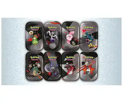 Pokemon TCG Black Bolt & White Flare Mini Tin (3 per kund) | Toppsäljare