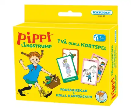Väl omtyckt | Pippi Långstrump Två olika Kortspel (Kärnan)