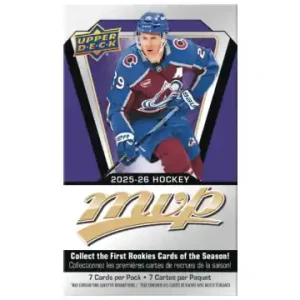Upper Deck 2025-26 MVP Hockey Cards Pack (7 kort) | Kampanjpris
