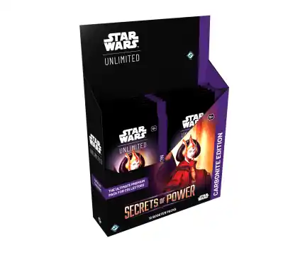 Star Wars Unlimited - Secrets of Power - Carbonite Display (12 Boosters) - Mycket efterfrågad